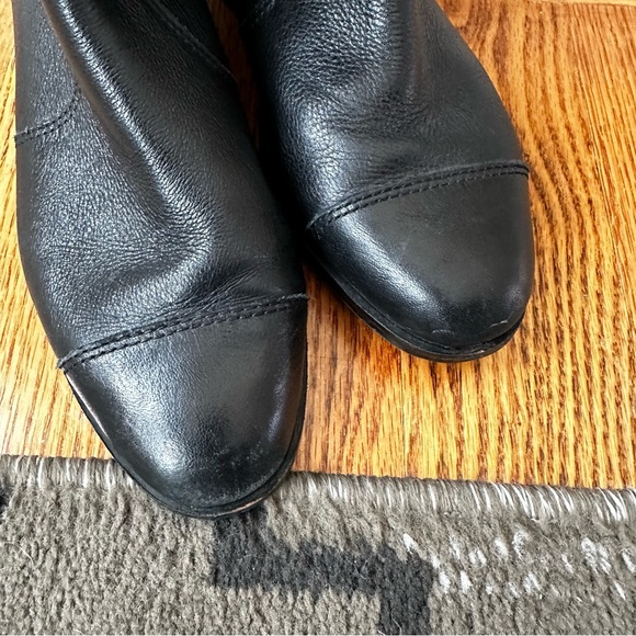 Ann Taylor Adalie Extended Calf Leather Boots In Black - Picture 8 of 10